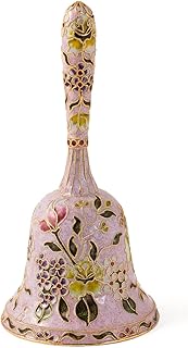 Value Arts Handmade Cloisonne Large Pink Bell