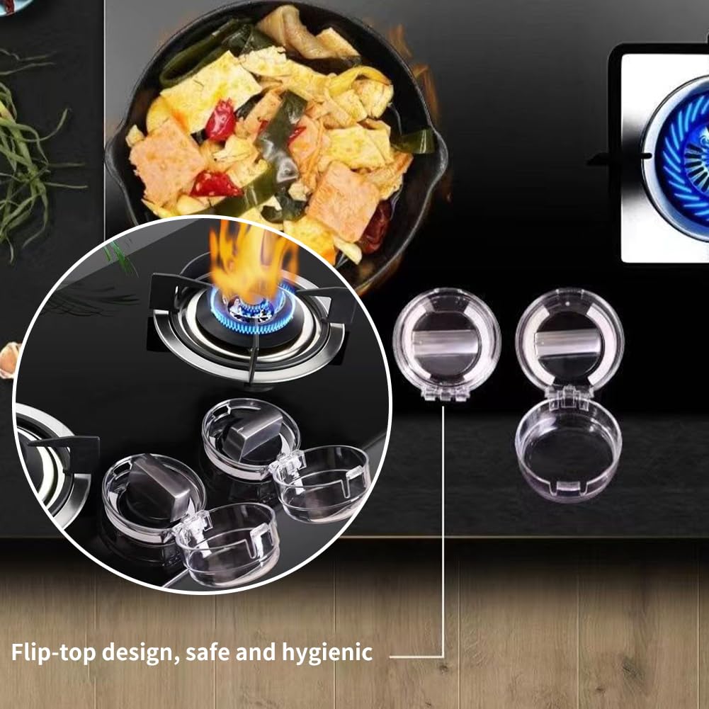 Cache-Boutons de Cuisinière à Gaz, Bouton de Sécurité Four, Gaz Couverture de Bouton, Couverture de Bouton de Cuisinière, Couverture De Bouton Four Protections, Sécurité Enfant Cuisinière, 4 Pièces