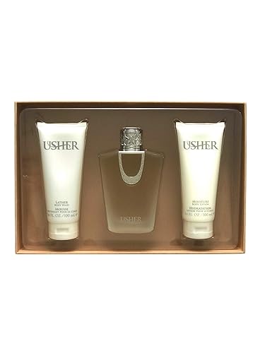 Usher Para mujeres, Eau De Parfum Spray, 3.4oz + 3.4oz BL + SG SET