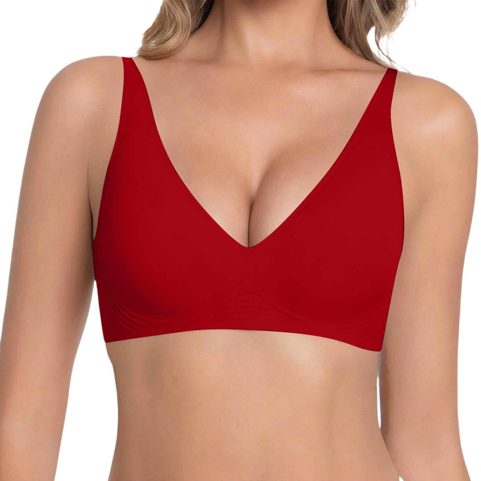 Sujetador efecto elevación suave alta comodidad vino red talla S 8