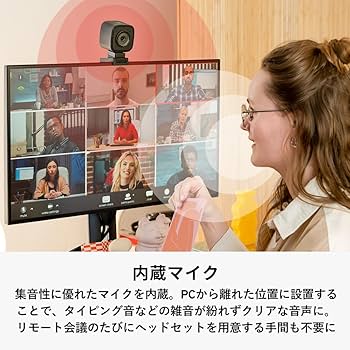 Amazon.co.jp: Pixio WEBカメラ AI搭載 PXSC1 StreamCube 2K