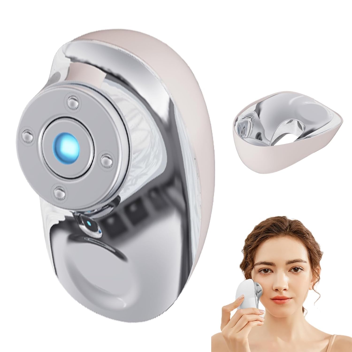 Eye & Face Massager Roller, Electric Facial Massager Tool with Vibrating Heat for Tension and Tightening, Face Sculpting, Facial Machine for Wrinkles and Fine Lines, Perfect Face Rollers for Women