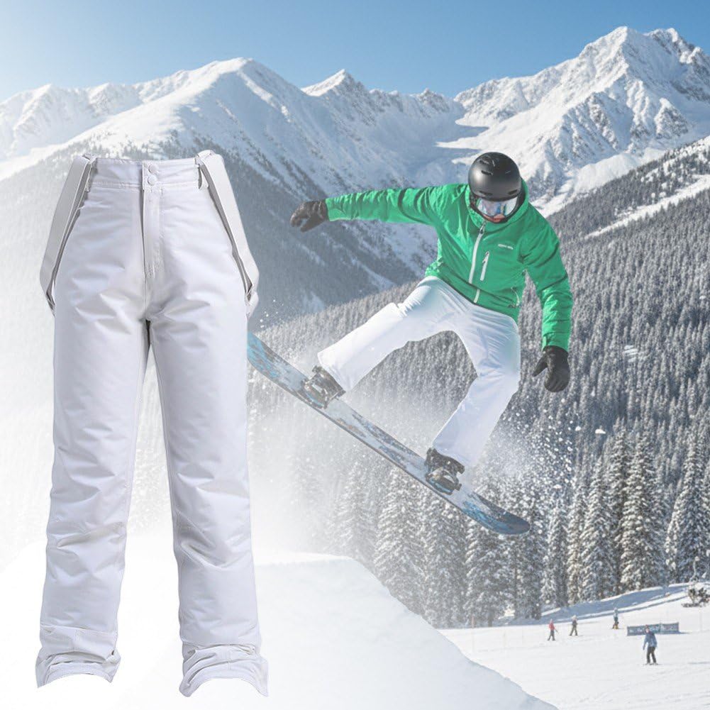 Wodoodporne spodnie narciarskie, izolujące wiatroszczelne do zimowych aktywności, snowboardu rekreacji na świeżym powietrzu.