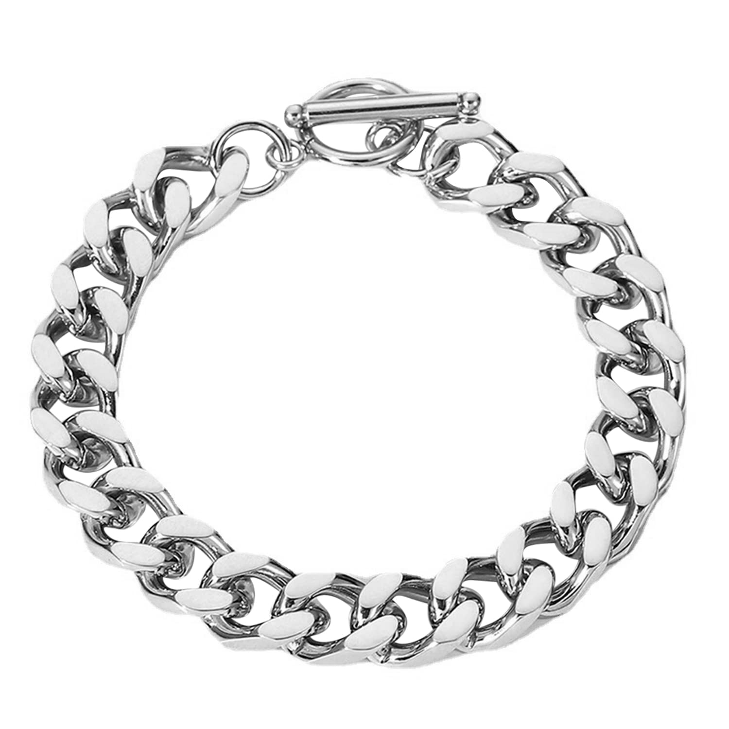 Stainless Steel Openable Chain Bracelet Fashion Stylish Jewellery Gift for Men & Boys (PX5SB58)-image-2