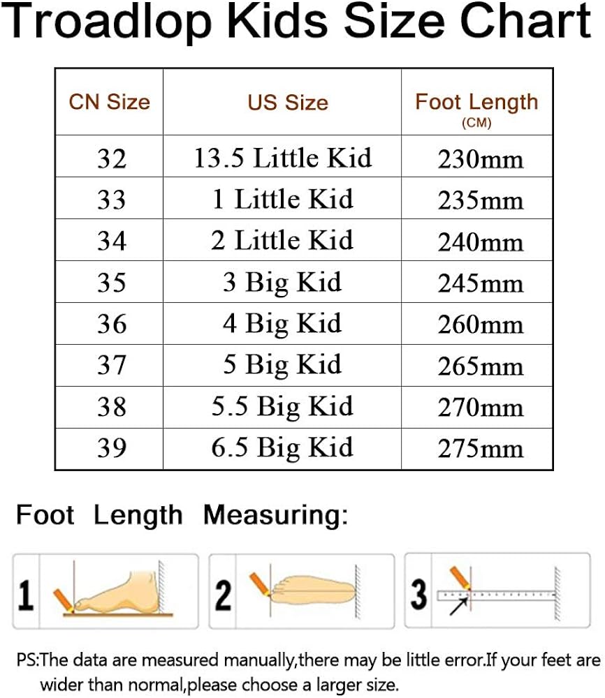  | Troadlop Kids Sneaker Lightweight Breathable Running Tennis Boys Girls Shoes | Running