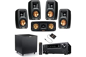 Klipsch Reference Premiere Dolby Atmos 5.1.4 Home Theater System with Onkyo TX-NR696