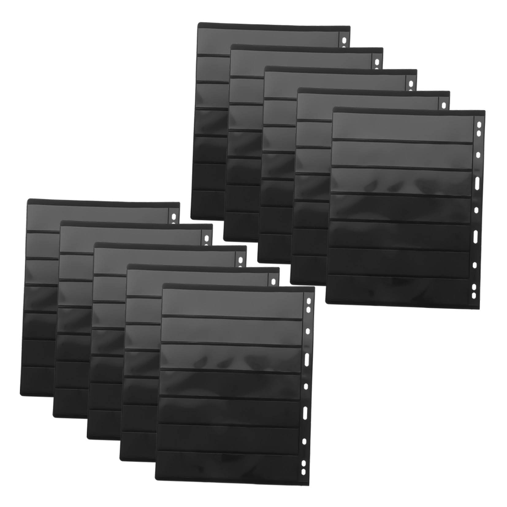 Álbum para sellos de 10 hojas de plástico transparente y doble cara