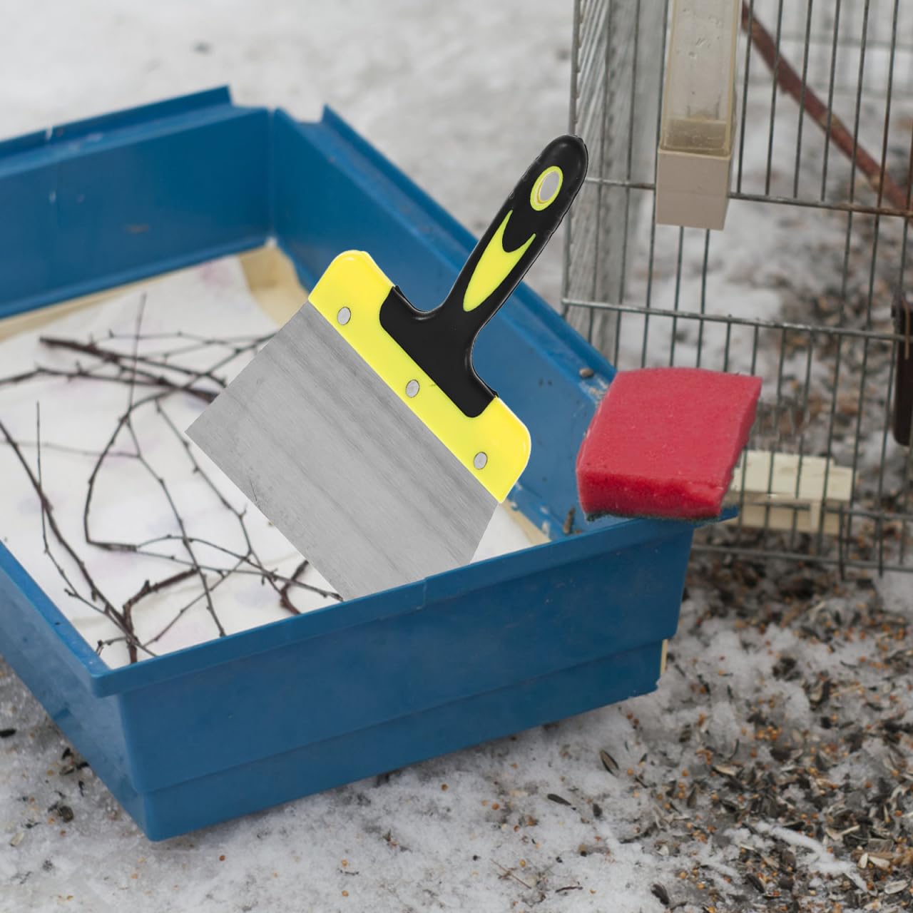 Angoily Raschietto Per Pulizia Escrementi Di Piccione in Resistente Impugnatura Ergonomica Per Uso Domestico e Esterno