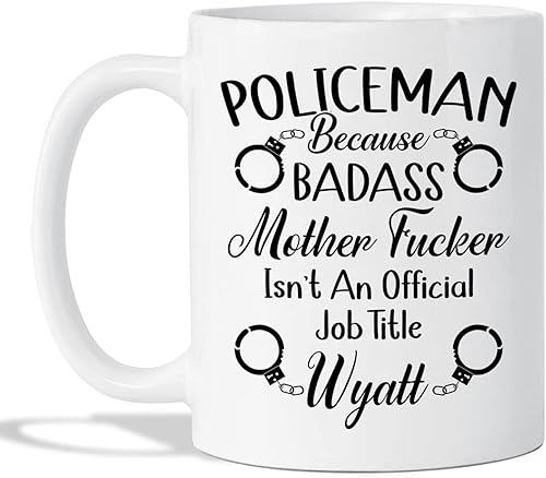 Miniatura 68 de Taza de café personalizada con texto en inglés "The One Where Becomes a Cop", taza de café blanca de 11 onzas, 15 onzas Taza blanca Becomes A