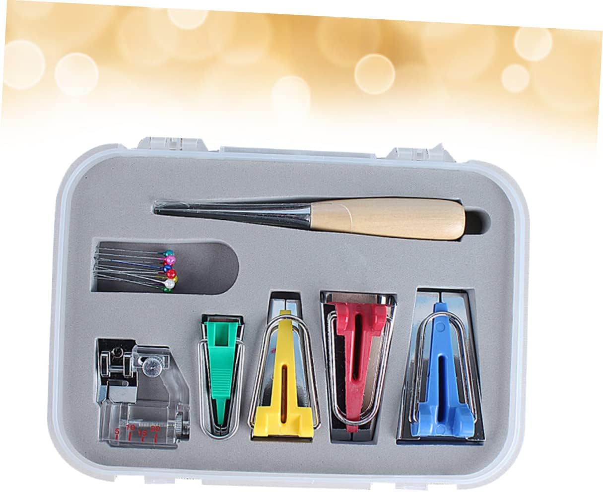 Electric Sewing Machine Tool Kit Adjustable Bias Binders Pins Quilting Tools