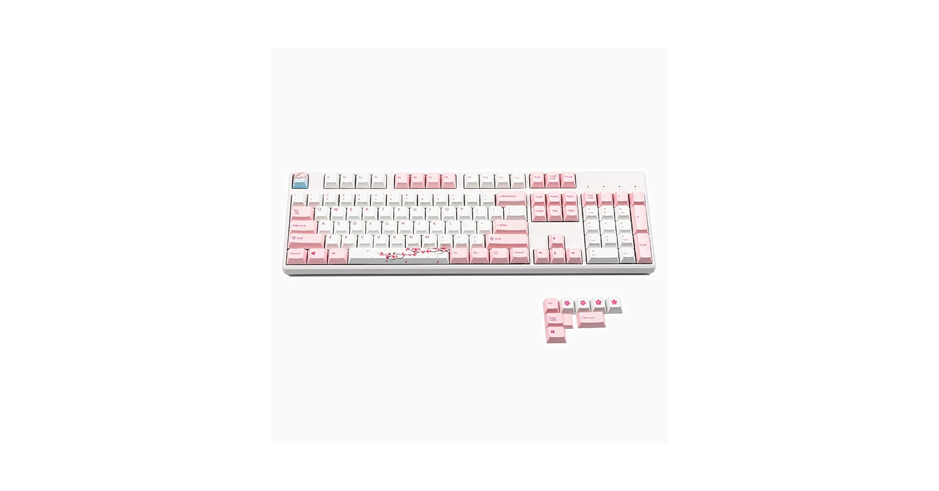 Amazon.com: 108 Keys Sakura Cherry Profile PBT Keycaps Top
