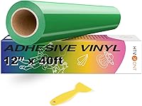 Vista 16 de Rollos de vinilo permanentes adhesivo para Cricut, rollo de vinilo blanco de 12.0 in x 35 ft para Cricut. Siluetas, letreros, álbumes de recortes