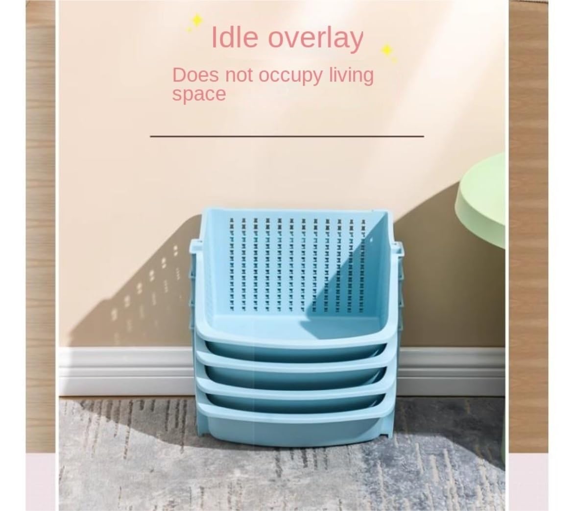Mueble Organizador Juguetes Organizador De Juguetes De 4 Niveles, Cesta De Plástico Para Juguetes, Contenedor De Juguetes Extraíble Para Sala De Juegos, Dormitorio, Sala De Estar Almacenaje Juguetes