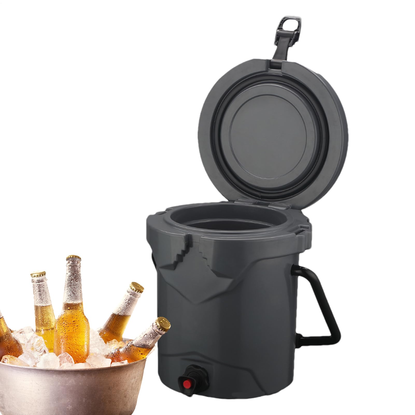 Portable Cooler Portavivande Isolato | Frigo da Picnic con Rubinetto per Campeggiatori Escursionisti Spiaggia Picnic Eventi Sportivi Pesca Viaggi Stradali Feste in