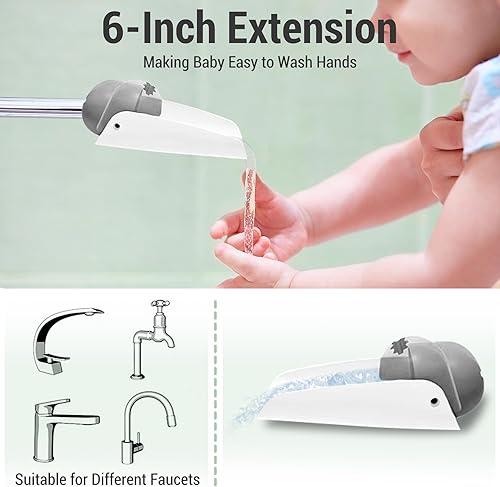 Miniatura 5 de Taburetes de 2 escalones para niños, taburete para lavabo de baño, taburete doble antideslizante para baño de niños pequeños, taburete