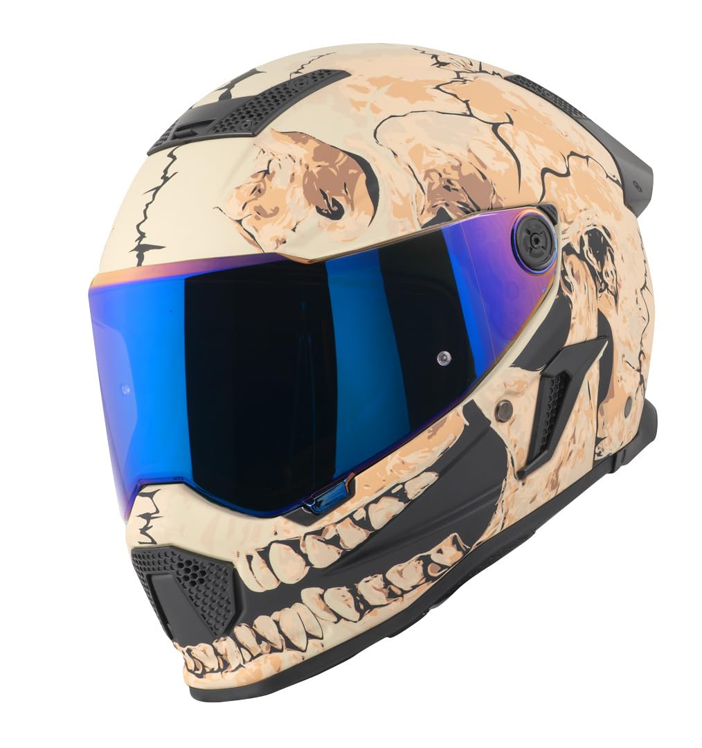 Bogotto Rapto Skull Helm, Sand, L | Beschlaghemmend