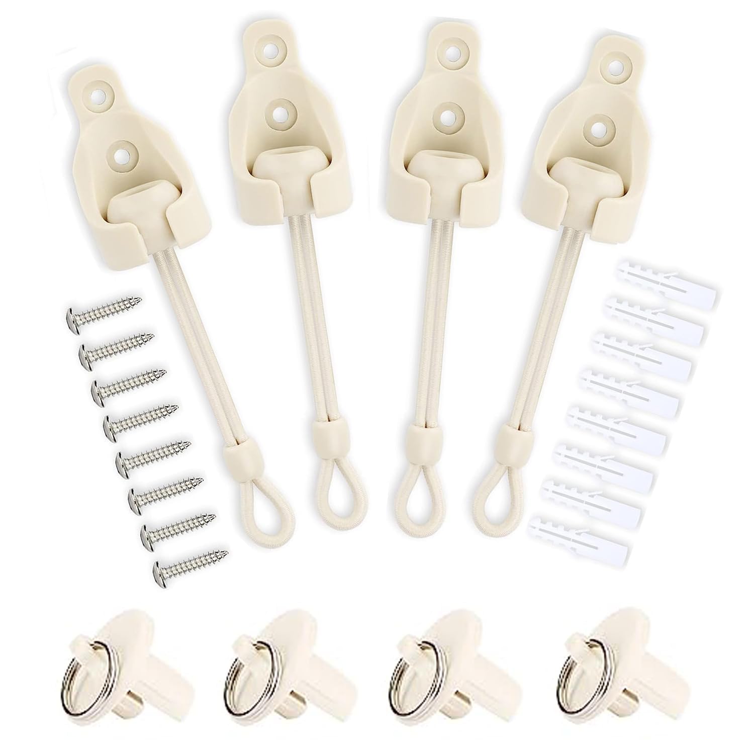 Kit Di 2 Ricambi Con Tappi Elastici Per Tende Da Sole E Paralumi Esterni - Set Di Coperture Per Estremità Tenda A Rullo, Colore Nero