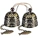 Produktbild 2 Stück Fengshui Glocke Vintage Drachenglocke Fengshui Windspiele Viel Glück Hängende Glocke für Haus Garten Viel Glück Segen Terrasse Hof Indoor Outdoor Haustür Dekorationen