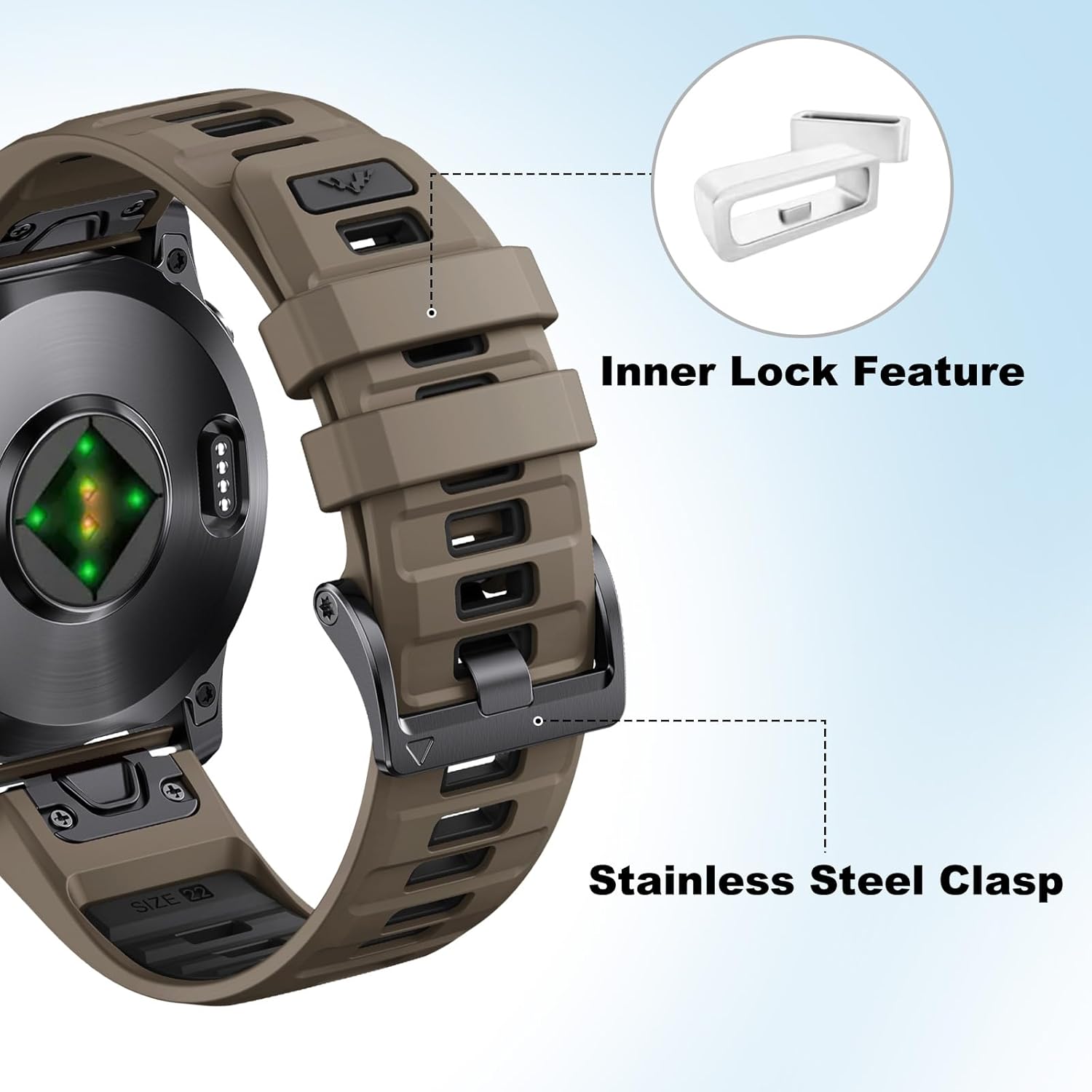 Review da Pulseira de Silicone para Garmin Fenix: Conforto e Estilo em Cada Treino 7 61W4k6Cci+L. AC SL1500