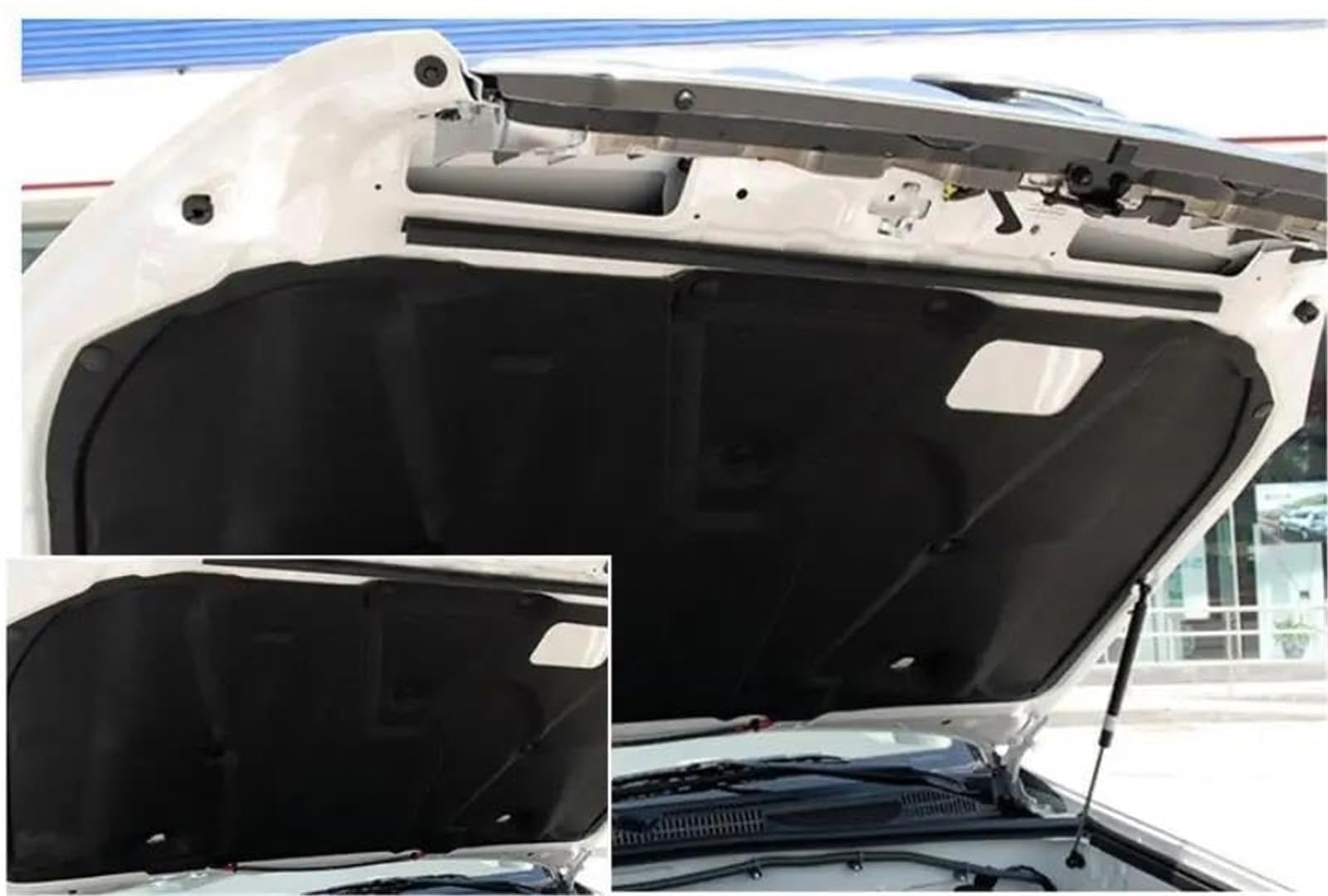 Osłony bawełniane izolujące ciepło silnika maski samochodu, do Toyoty, Land Cruisera, Prado 120 J120 MK3 2002-2009 Podkładka osłony termicznej komory silnika