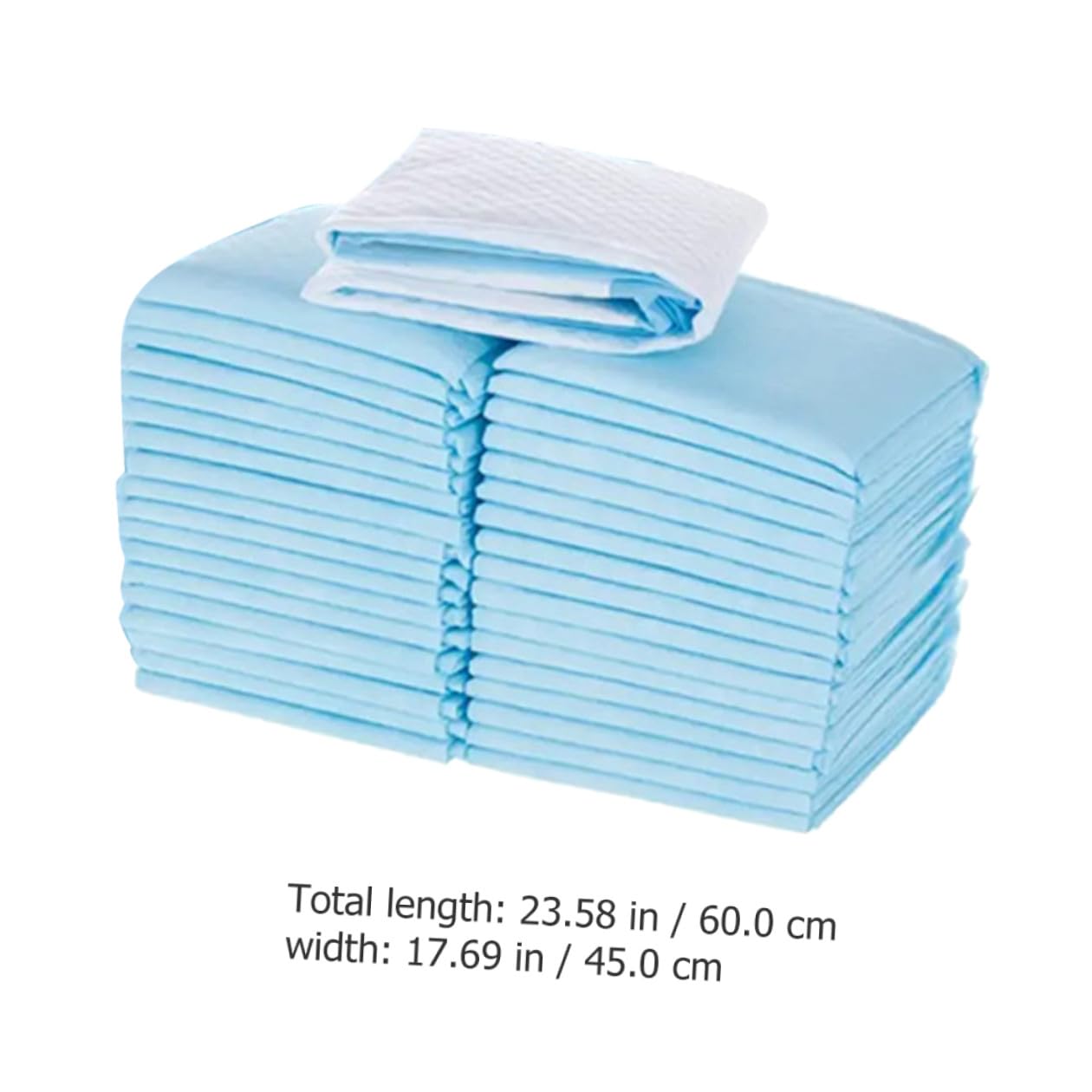 Tapis de Propreté pour Chiens Jetables Épaissi, 50 Pièces, Double Couche