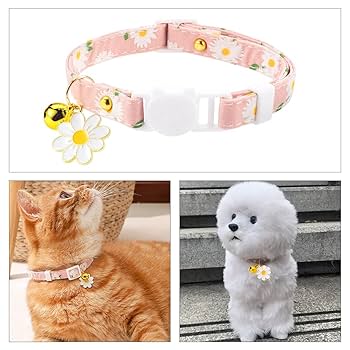Amazon | 2個セット 猫用首輪 ペット用首輪 猫首輪 鈴付き人気