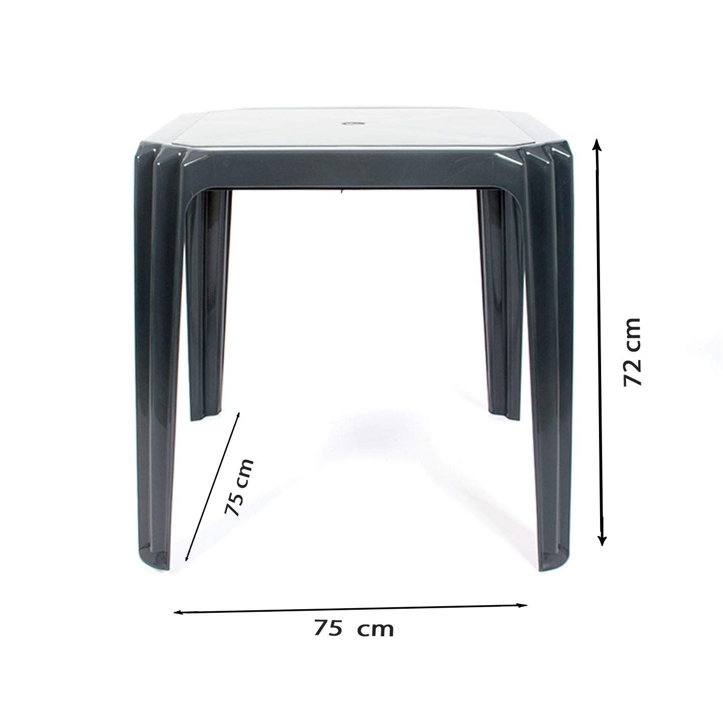 Tavolo Crevicosta Quality Mark 80x140 Cm Grigio: Elegante E Resistente Per Giardino, Terrazza E Bar