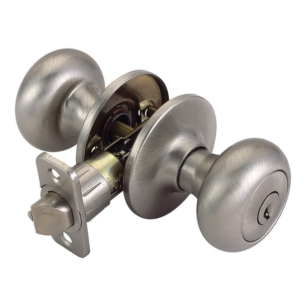 Bouton de porte Design House 741322 Cambridge en nickel satiné à loquet universel
