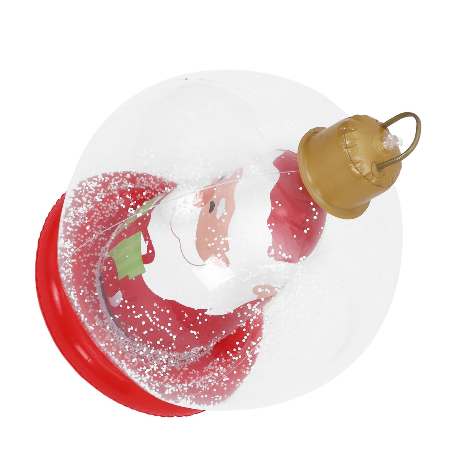 Boule de Noël gonflable lumineuse décorative pour une terrasse festive