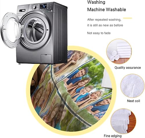 Miniatura 7 de Manta de memoria personalizada, manta personalizada con imágenes familiares, nuestra manta de memoria favorita, manta familiar personalizada con