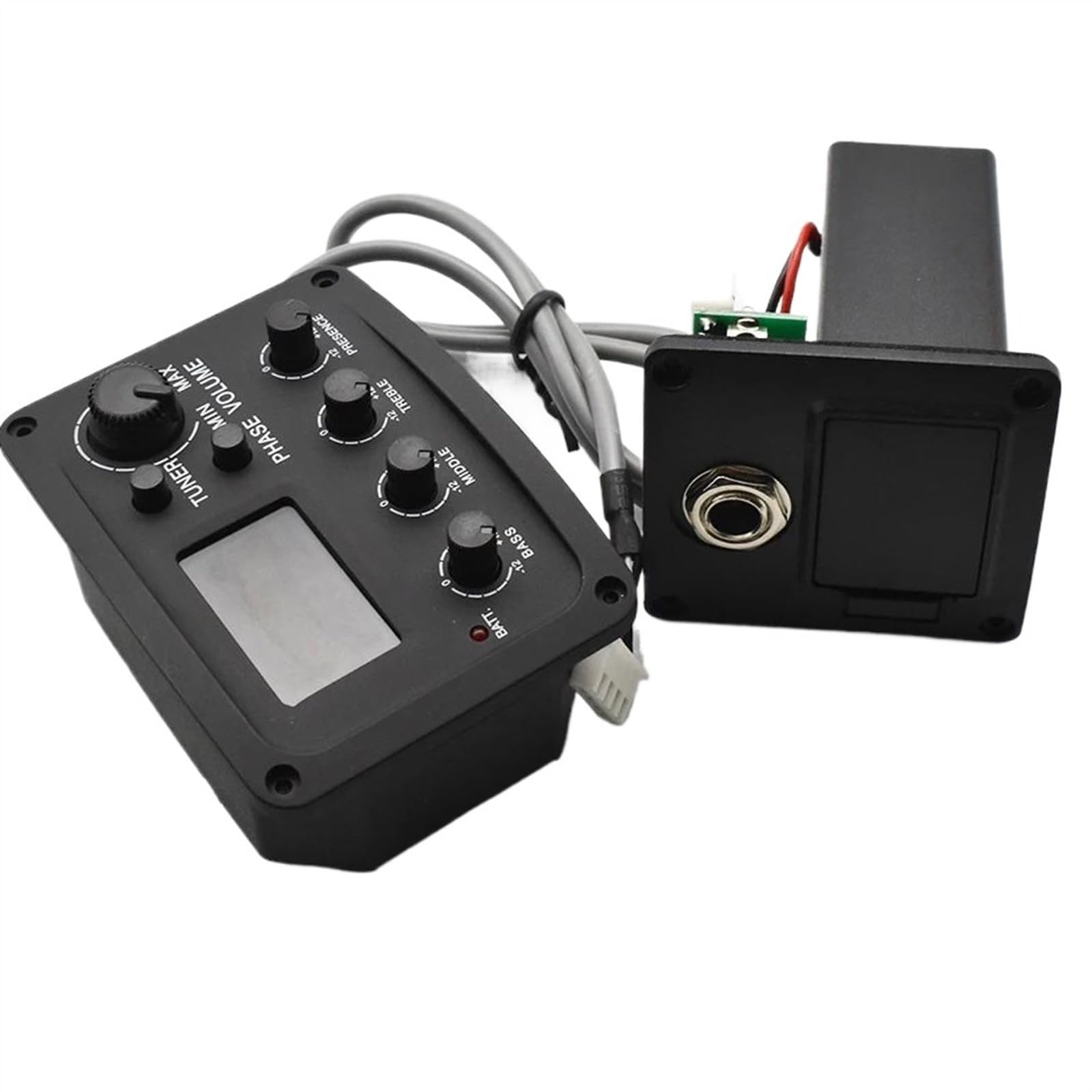 12 Set 4 Bande Pickup Per Chitarra Acustica Pickup Piezoelettrico Per Chitarra Preamplificatore Con Accordatore Equalizzatore Pickup