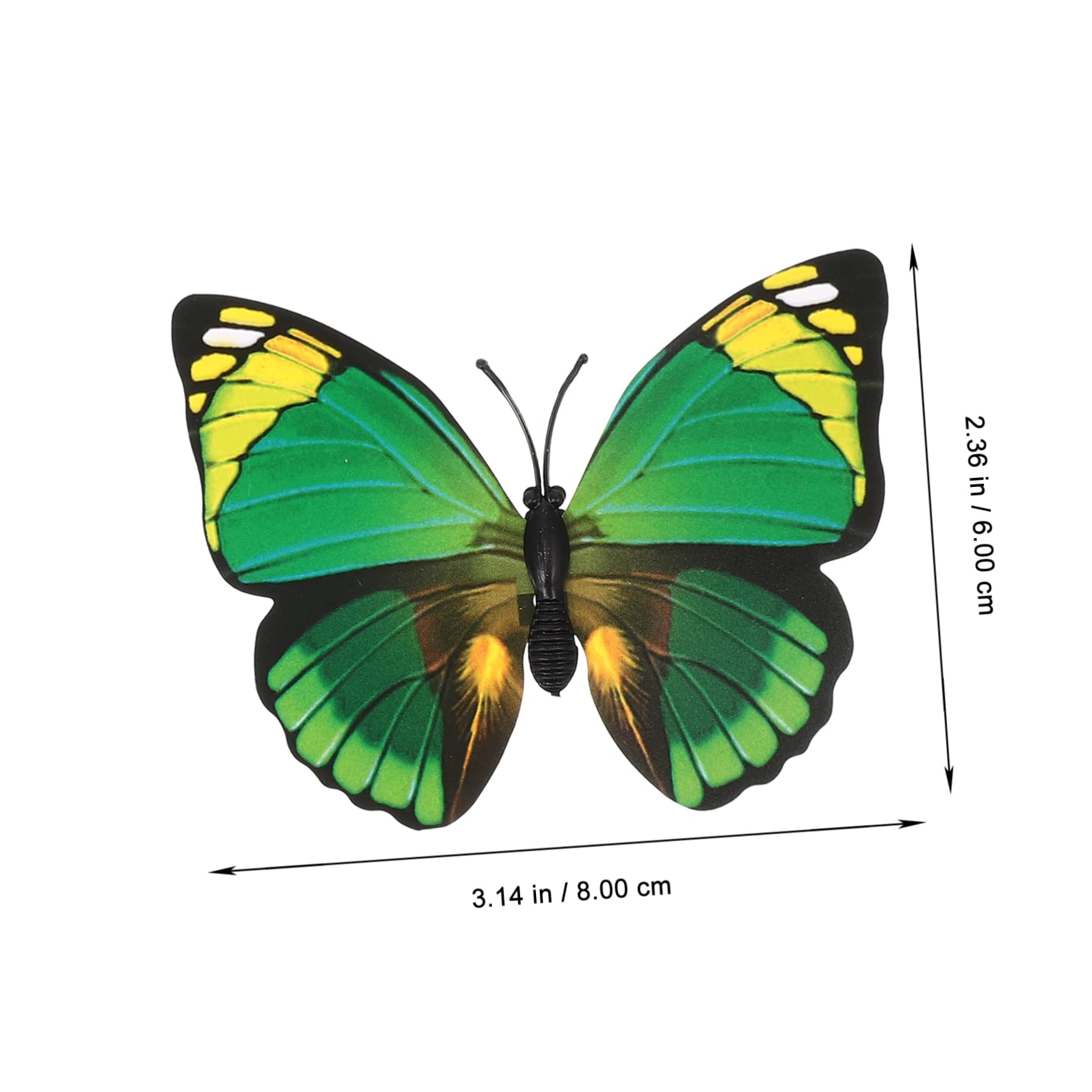 Pin Decorativo de Mariposas Pvc 100piezas para Mochilas y Sombreros | Diseño Delicado y Variedad de Estilos, Fácil de Llevar y Guardar, Adecuado para Decorar Accesorios