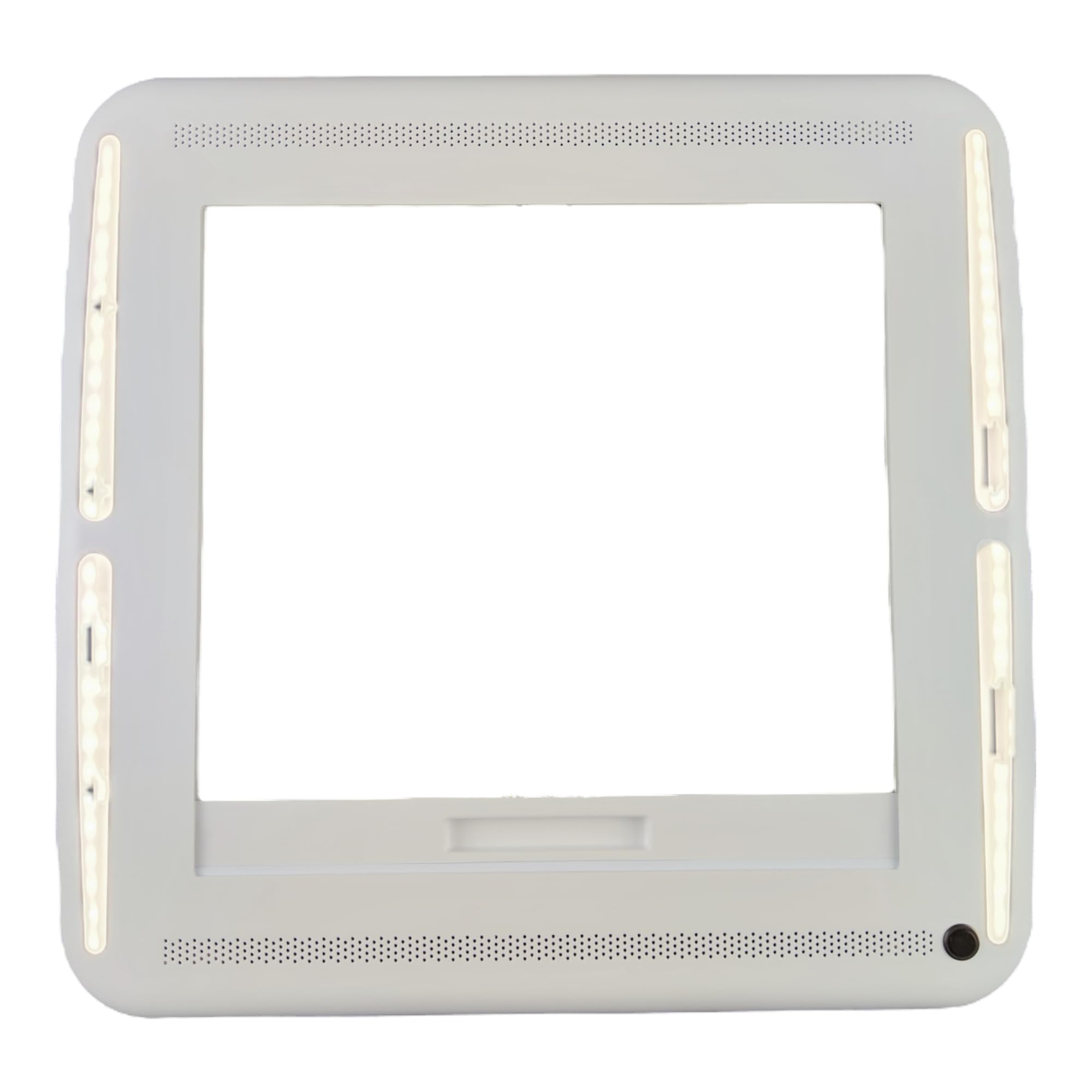 Maxxair Maxxshade - Cadre intérieur avec LED - Store occultant pour lucarne de toit Maxxfan Deluxe - 35 x 35 et 40 x 40 cm - Store pour camping-car, fenêtre de toit, lucarne - Blanc