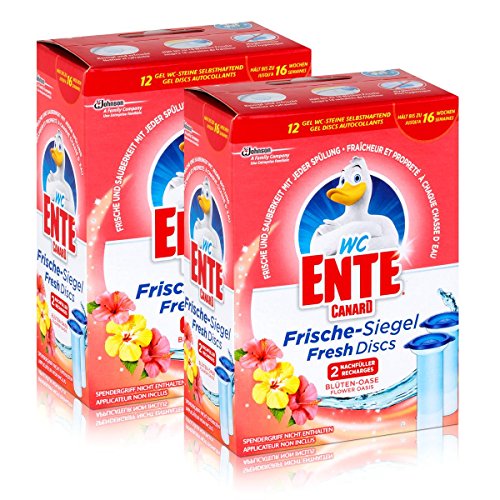 Preisvergleich Produktbild 2x WC Ente Frische Siegel Nachfüller Blüten Oase