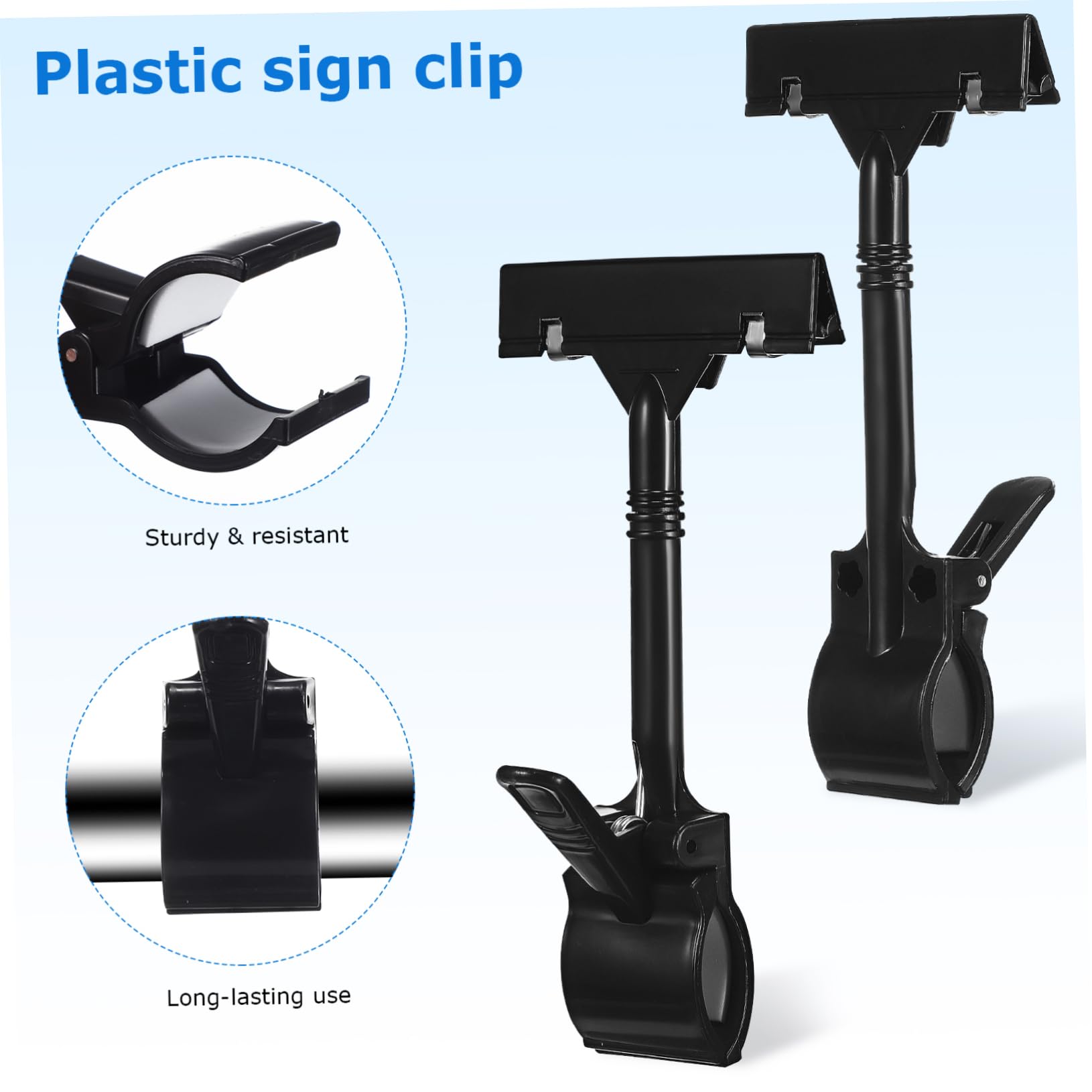 SHINEOFI 3 Set Clip Per Segnaletica Prodotto in Plastica Spillo Portanumero Da Tavolo Porta Cartellini Per Rack Organizzatore In Piedi Etichette Per Contenitori Di Stoccaggio 12 Pezzi * 3
