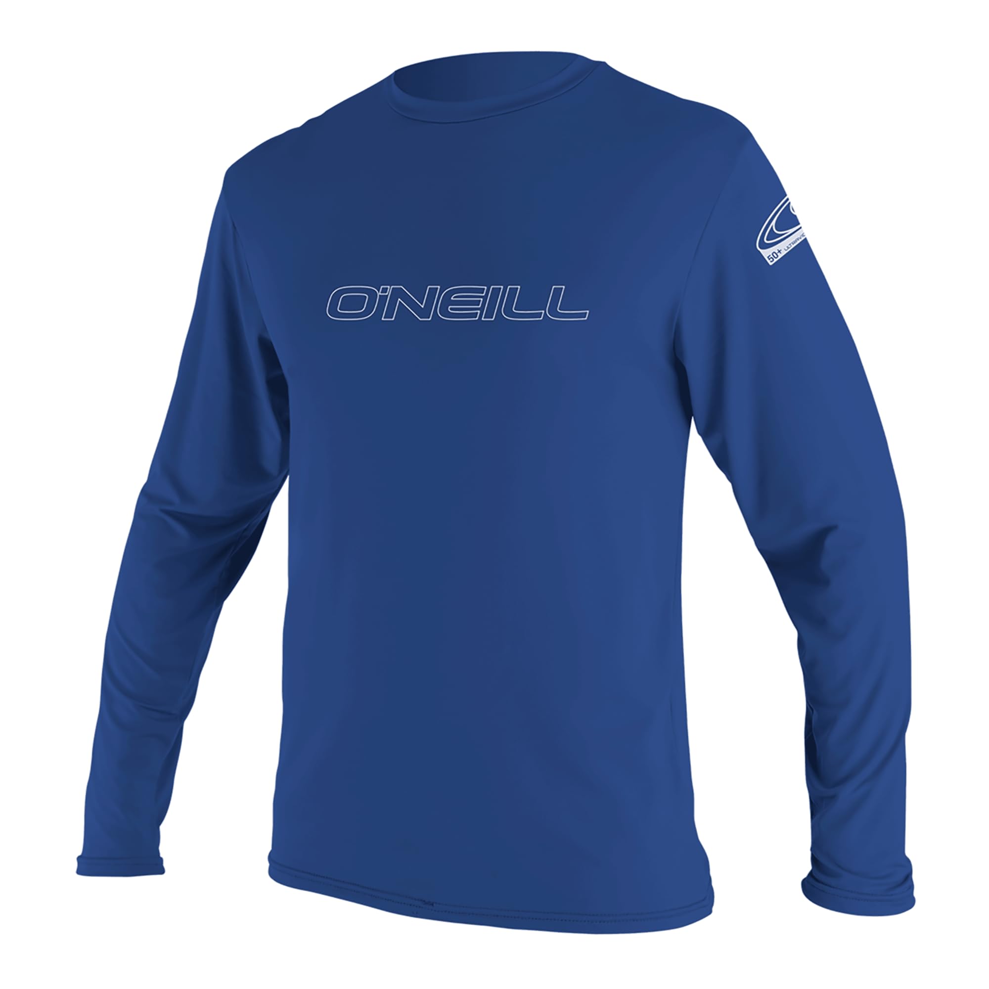 O'Neill Wetsuits Men's Basic Skins Long Sleeve Rash Vest, Pacific, S