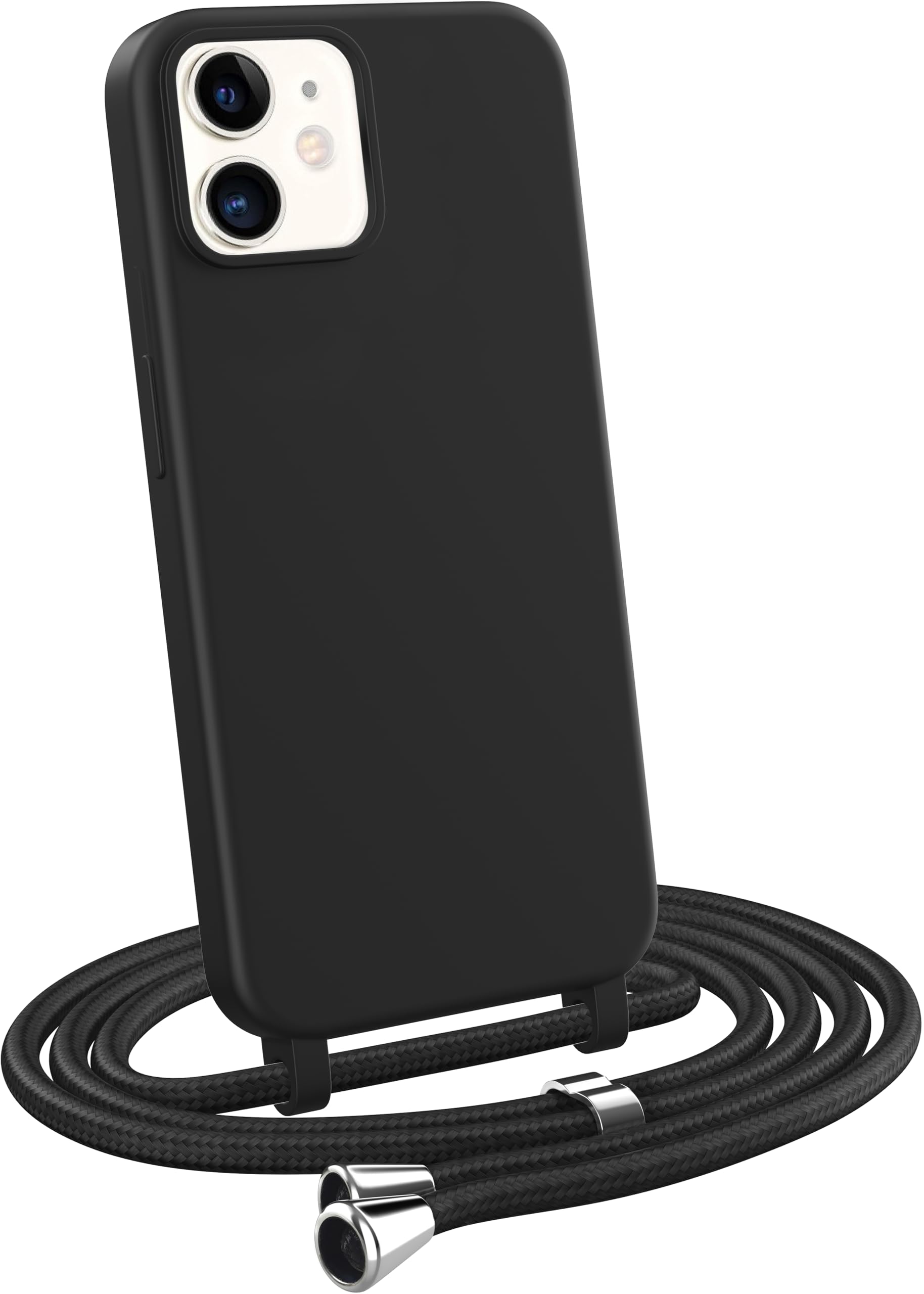 Hadwii Custodia con Cordino per iPhone 11, Cover con Regolabile Collana, Morbido Silicone Case con Laccio Tracolla [Antiurto] [AntiGraffio] Custodia per iPhone 11, Rosso
