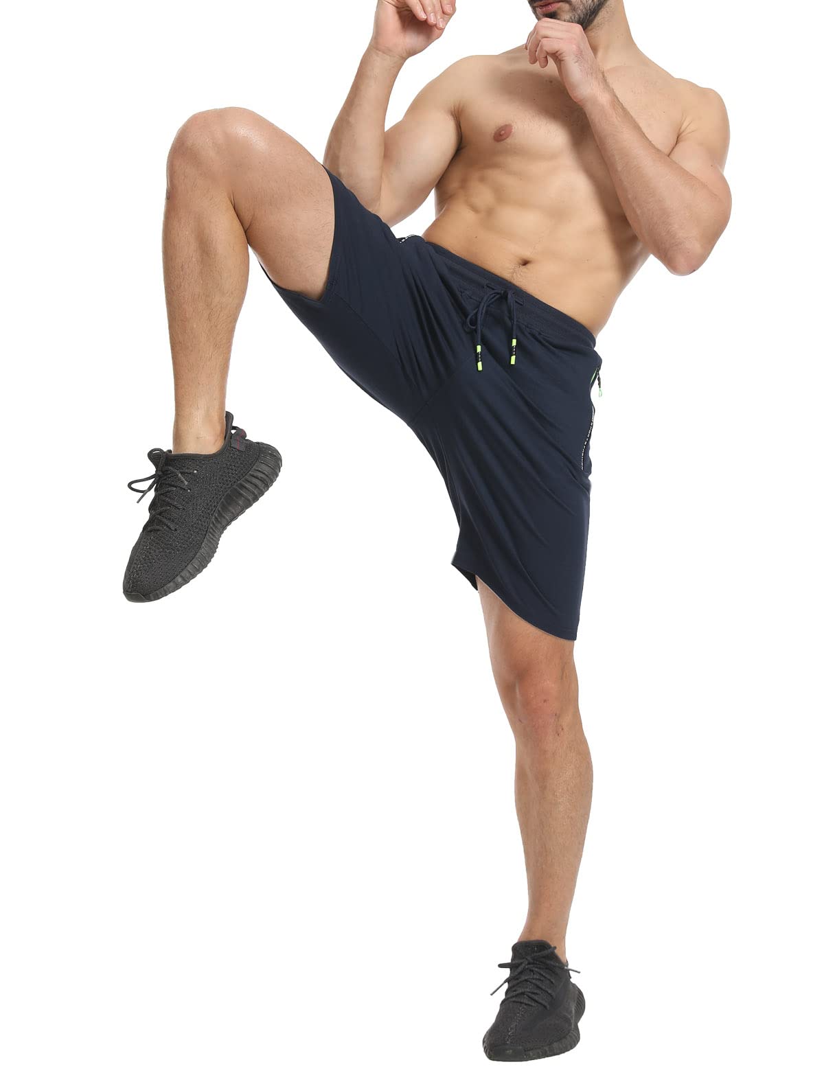 JustSun Pantaloncini Uomo Shorts Sportivi con Tasche con Zip