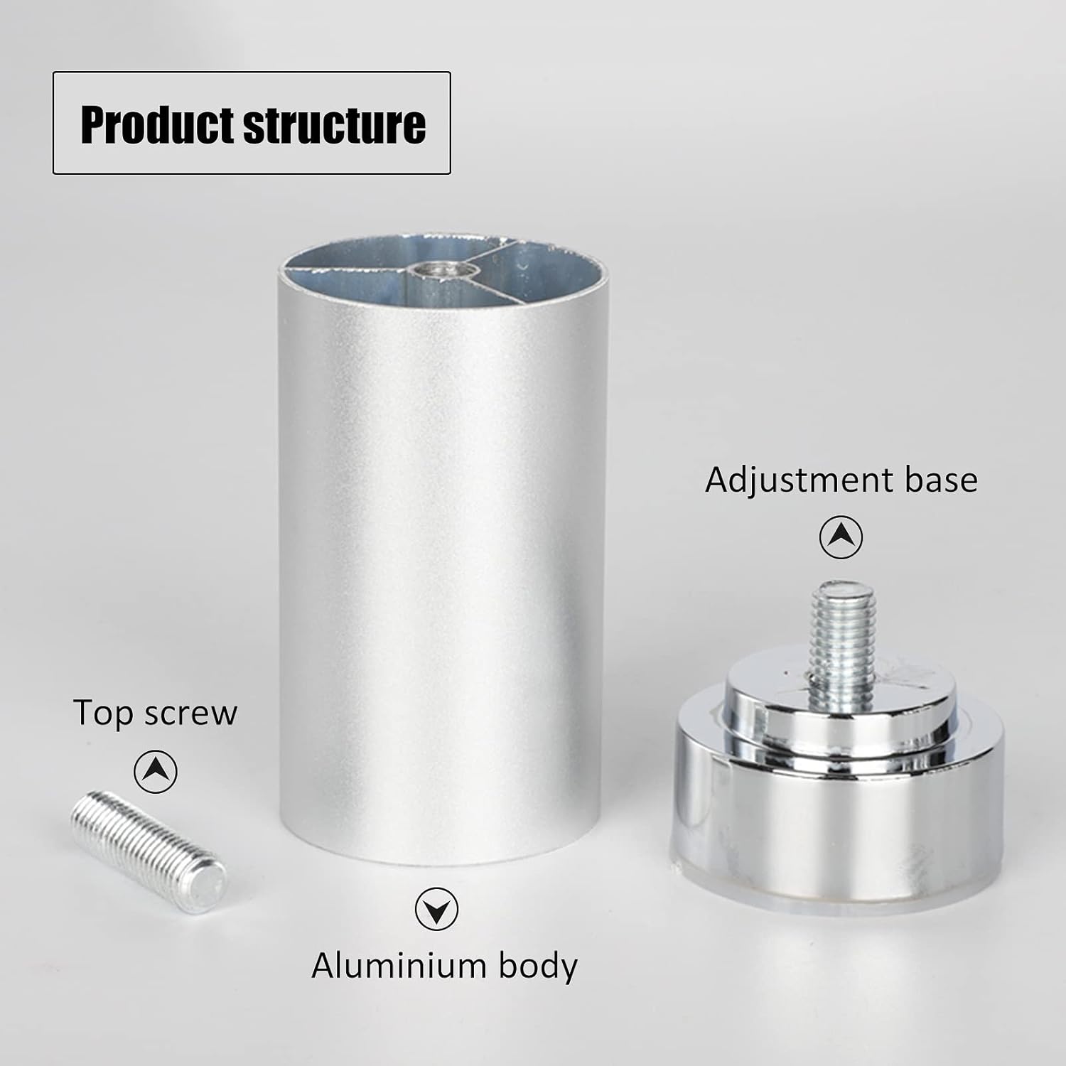 アジャスター m8テーブル 脚 机 ボックス 高さ調整 傷 騒音 家具の脚