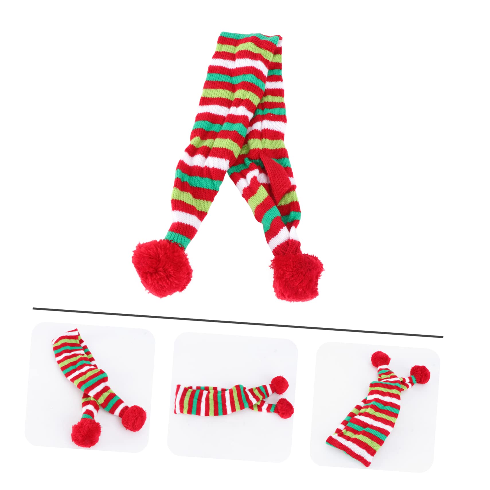 FOMIYES 3piezas Bufanda Navideña para Perros Accesorio De Invierno y Adorable Decoración Festiva para Mascotas para Caminatas y Celebraciones De Navidad