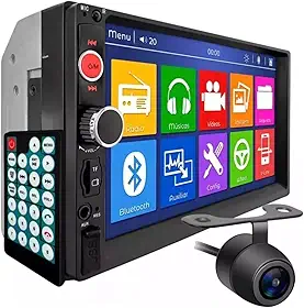 ￼Central Multimídia Universal 2 Din Mp5 Espelhamento Android Ios Bluetooth Som Automotivo