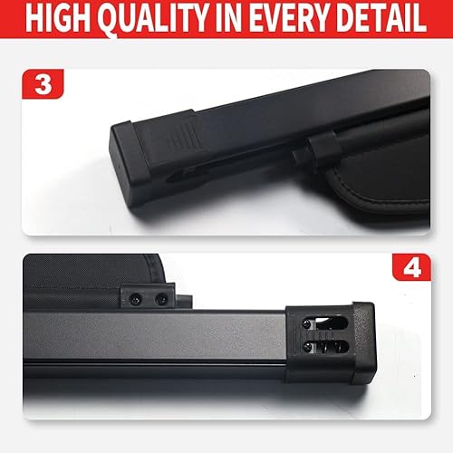 Miniatura 6 de Marretoo Cubierta de carga para Jeep Grand Cherokee 2011-2021, accesorios de cubierta de maletero de carga estilo de fábrica, color negro, retráctil