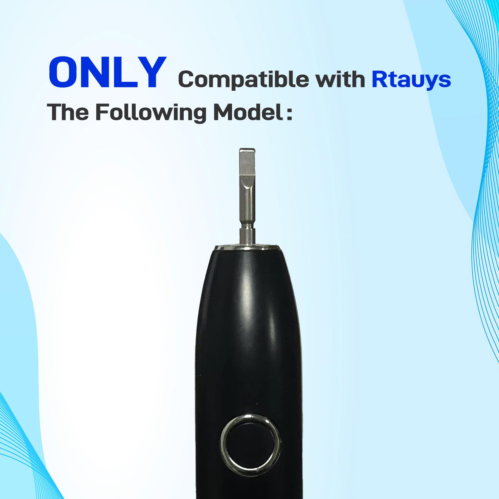 Cabezales de repuesto para cepillo de dientes eléctrico Rtauys S5 Sonic, 10 unidades, color negro