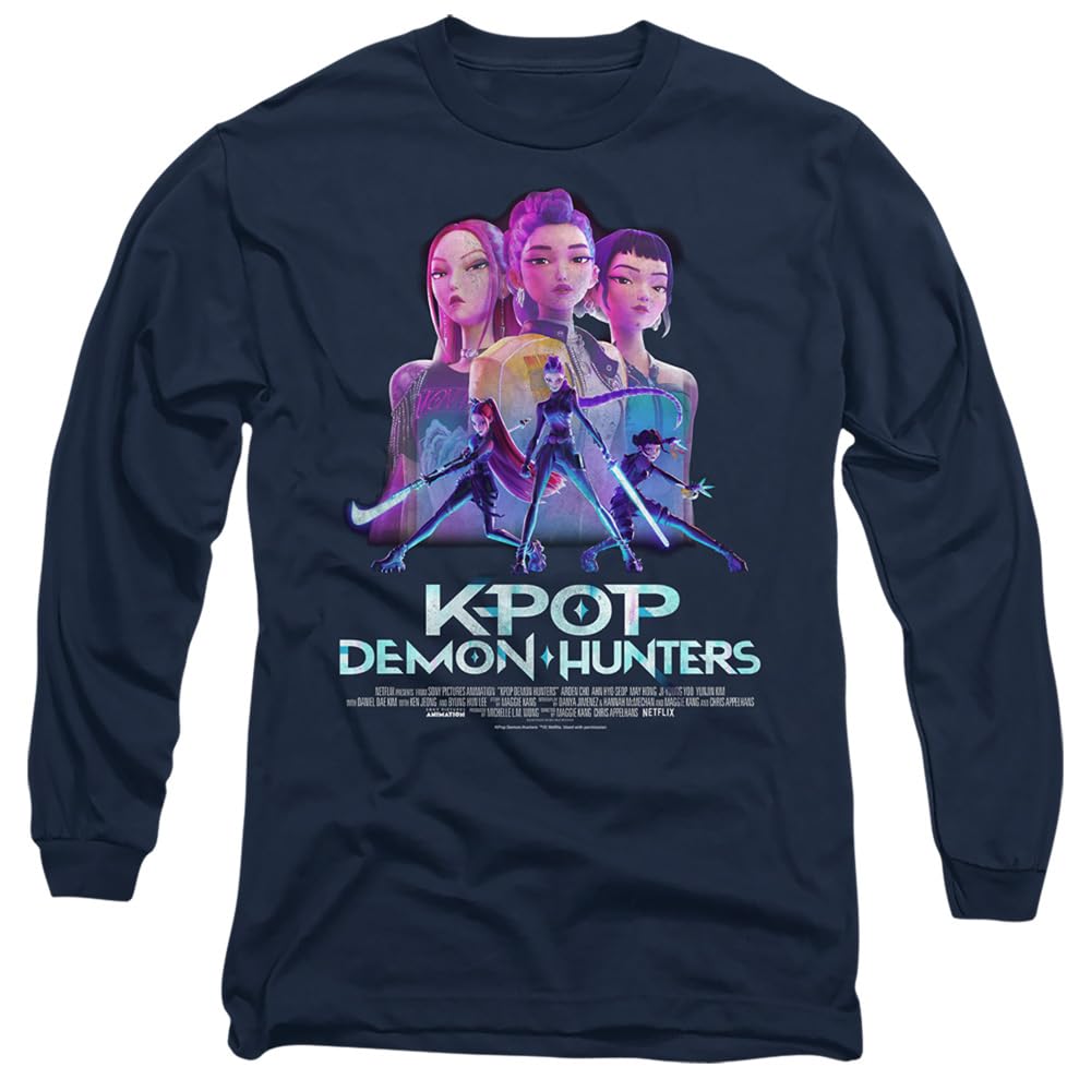 Netflix - Long Tee - Licensed T-Shirt - M - Navy