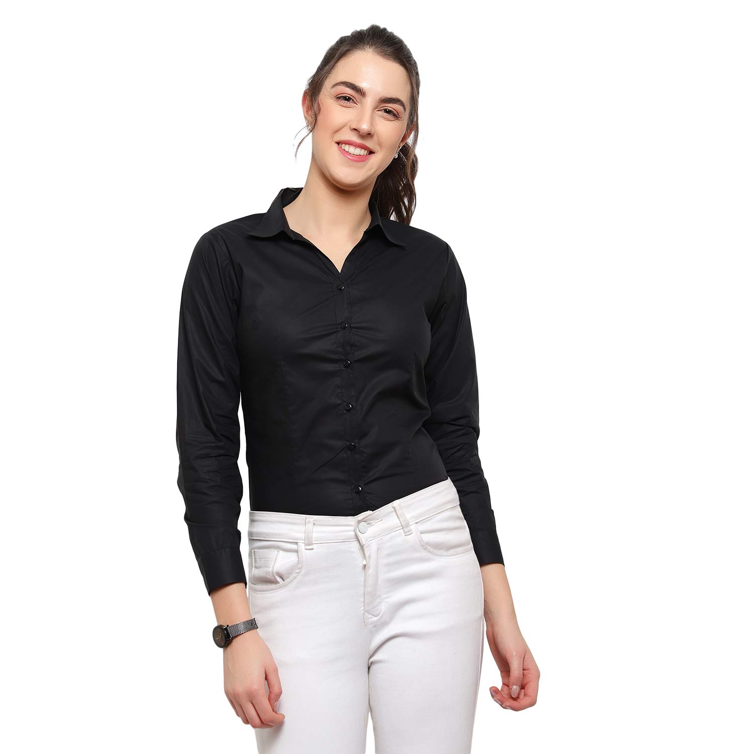 blue ronin Women Full Sleeve Stylish Western Official Formal Shirts for Women Regular fit Shirts for Women-picture-55