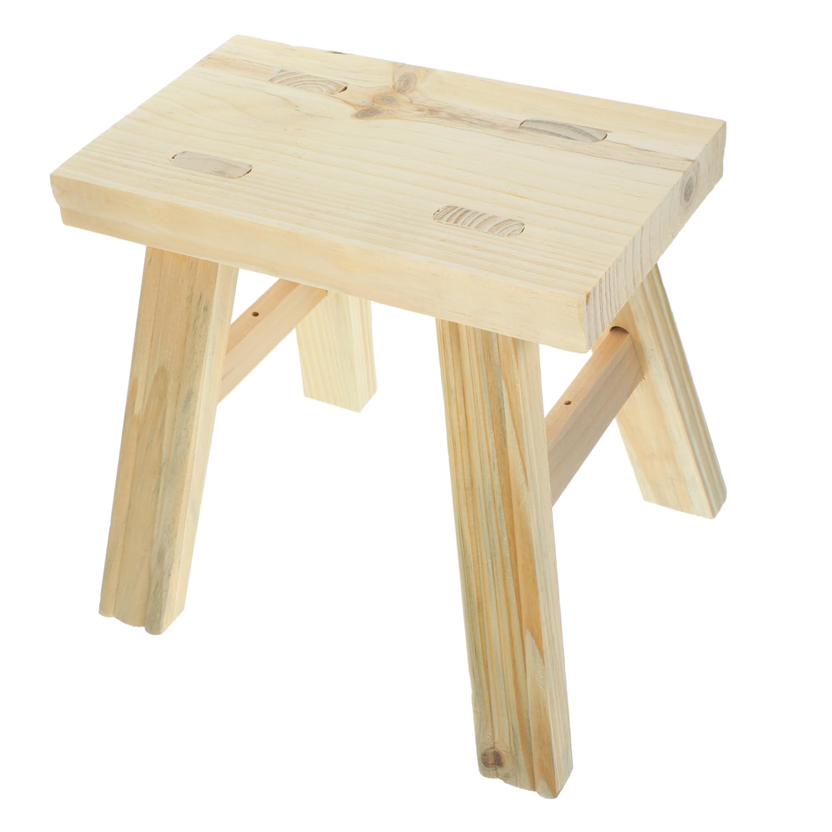 STOBAZA Wooden Stool Step Stool for Kids Office Foot Rest Outdoor Footrest Small Sitting Wooden Footstool Toilet Foot Stool Wood Outdoor Furniture Bathroom Fishing Stool Wear Shoes Toddler