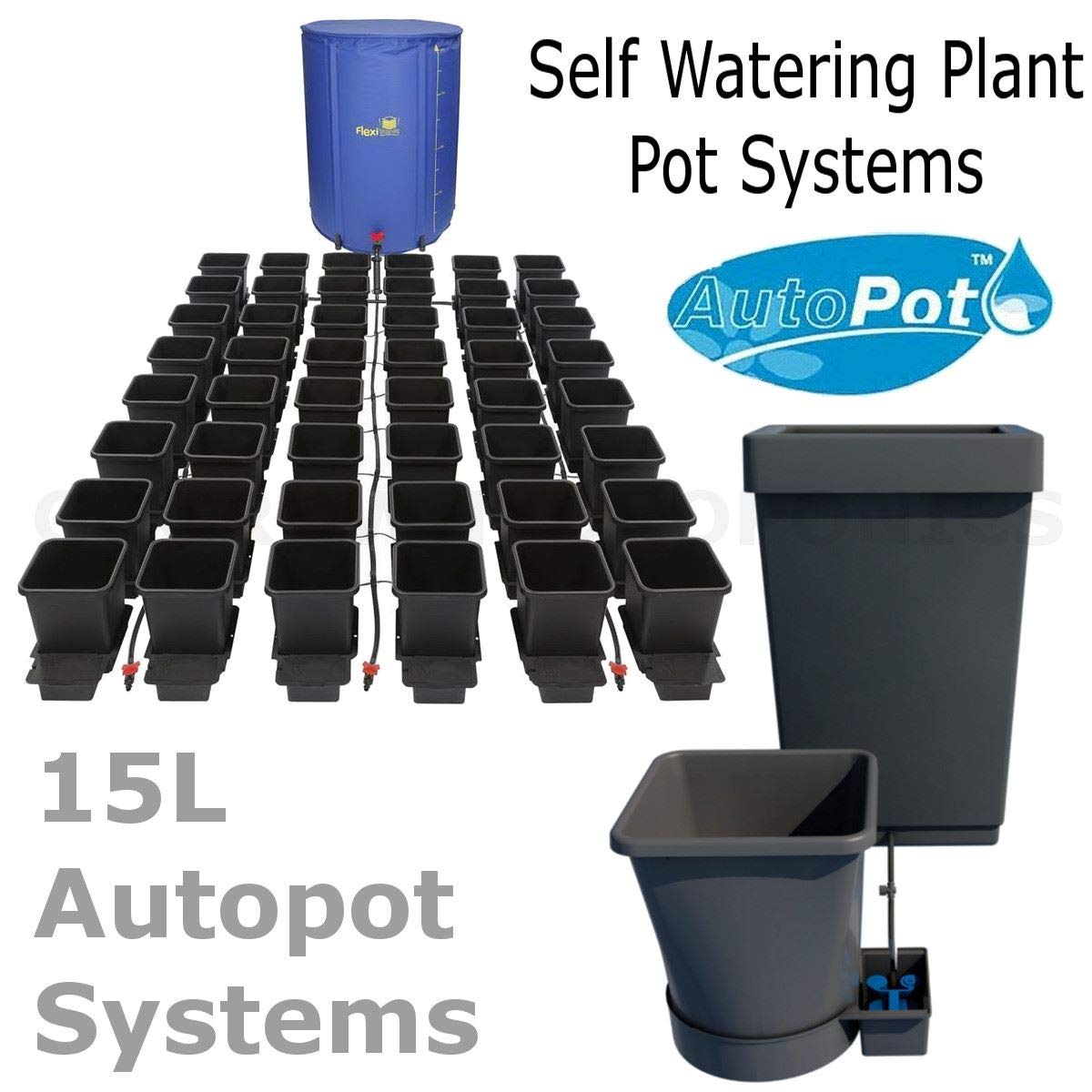 Autopot x 48 System 15L w/ 400L Flexi Tank