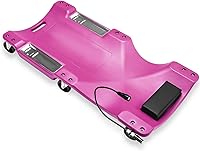 Vista 20 de Auto Dynasty Tablilla rodante de 40 pulgadas, para reparación mecánica automotriz de garaje de perfil bajo con reposacabezas acolchado, de plástico