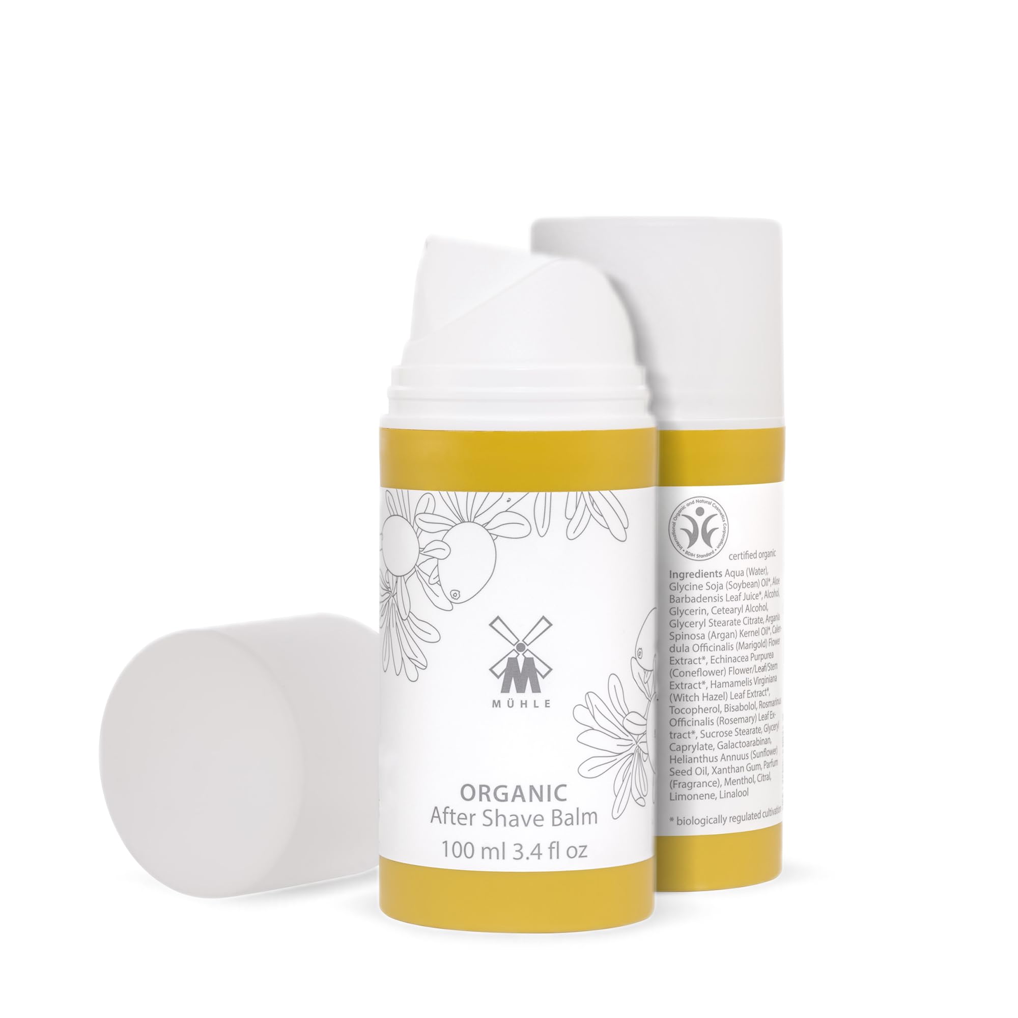 MÜHLE Organic Rasurbalsam - After Shave Balsam mit Bio-Arganöl - vegane Naturkosmetik - 100 ml