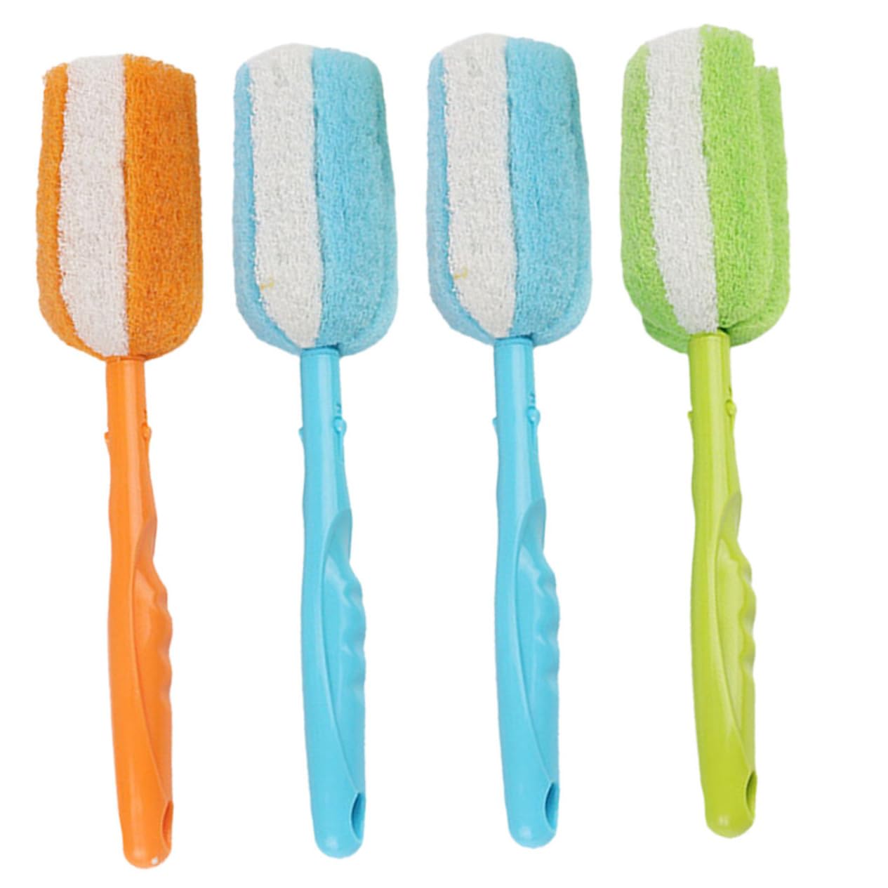BESTYASH 3 Set Spazzole Per Bottiglie Per Bottiglie Profonda Design Per Vino E Latte Pratico Per Cucina Colore Casuale 4 Pezzi*3